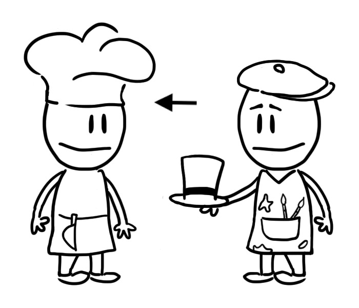 artist_gives_chef_hat